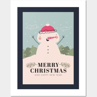 Life is better with snow - Happy Christmas and a happy new year! - Available in stickers, clothing, etc Posters and Art